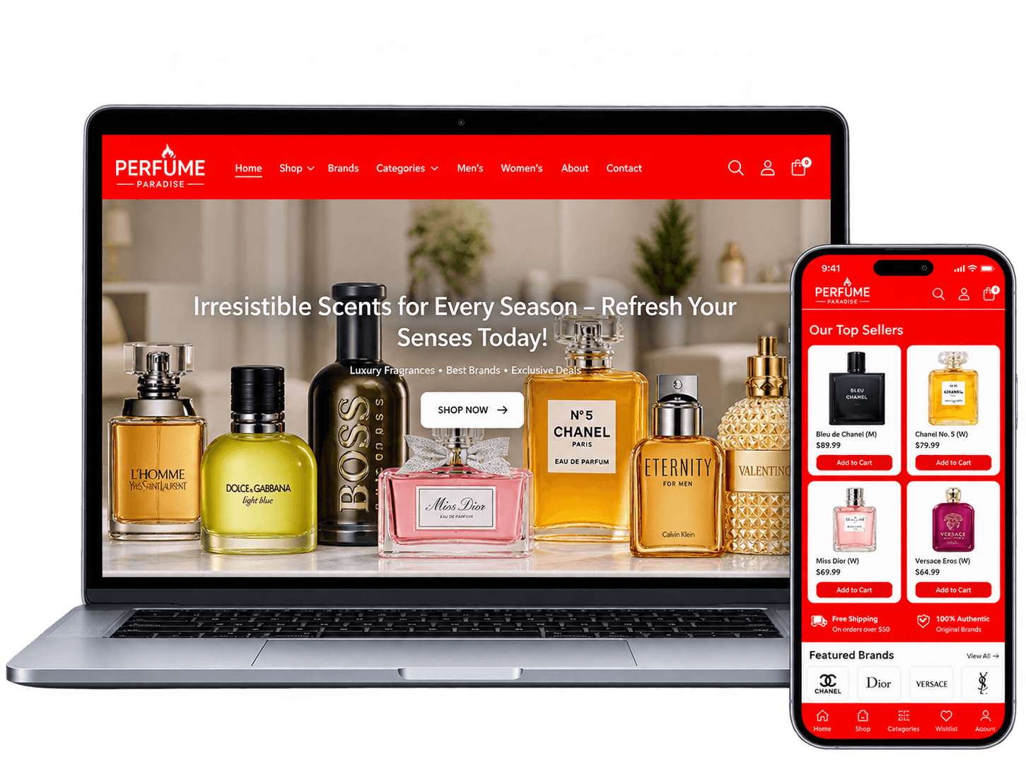 Perfume Palace - Shopify Ecommerce Store for Premium Fragrances